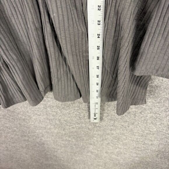 Eileen Fisher Cardigan Women 1X Plus Gray Open Front Long Sleeve Casual Solid - Picture 5 of 7